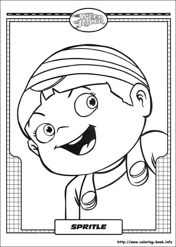 Speed Racer coloring picture