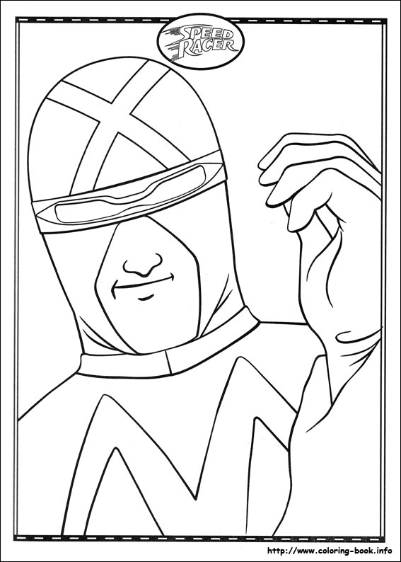 Speed Racer coloring picture