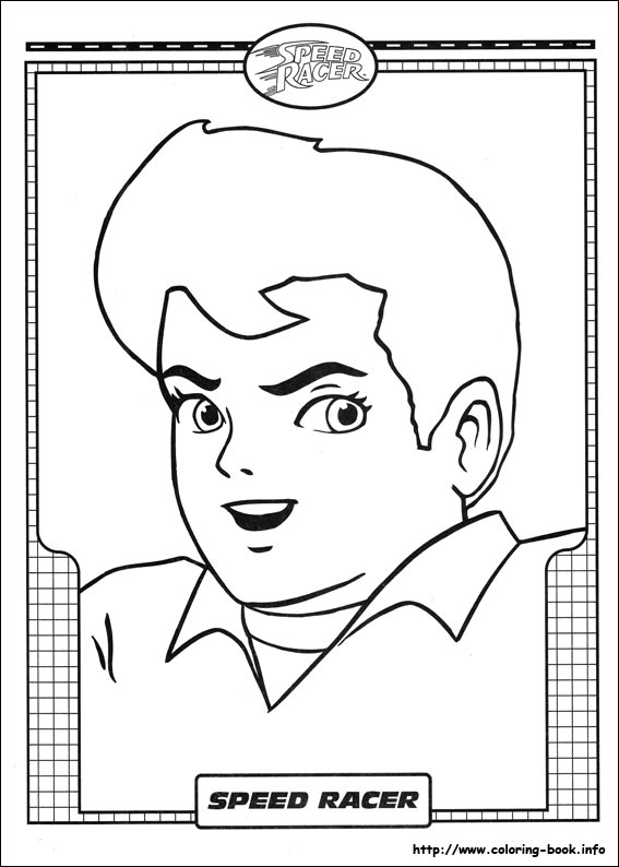 Speed Racer coloring picture