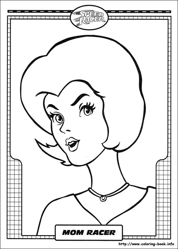 Speed Racer coloring picture