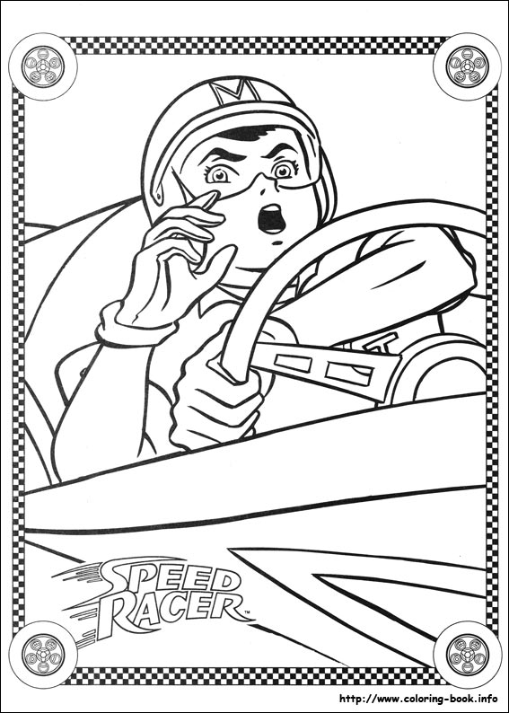 Speed Racer coloring picture