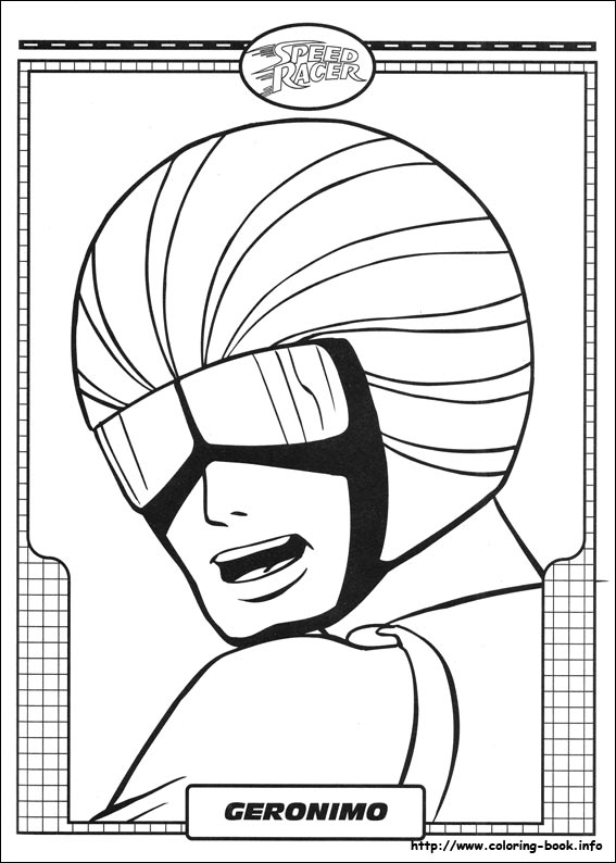 Speed Racer coloring picture