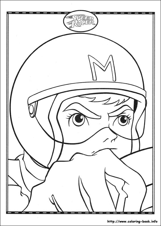 Speed Racer coloring picture