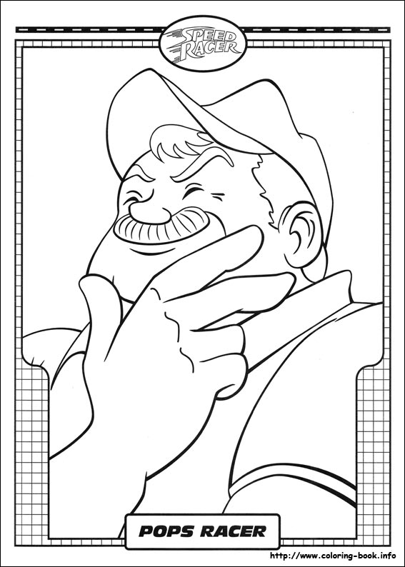 Speed Racer coloring picture