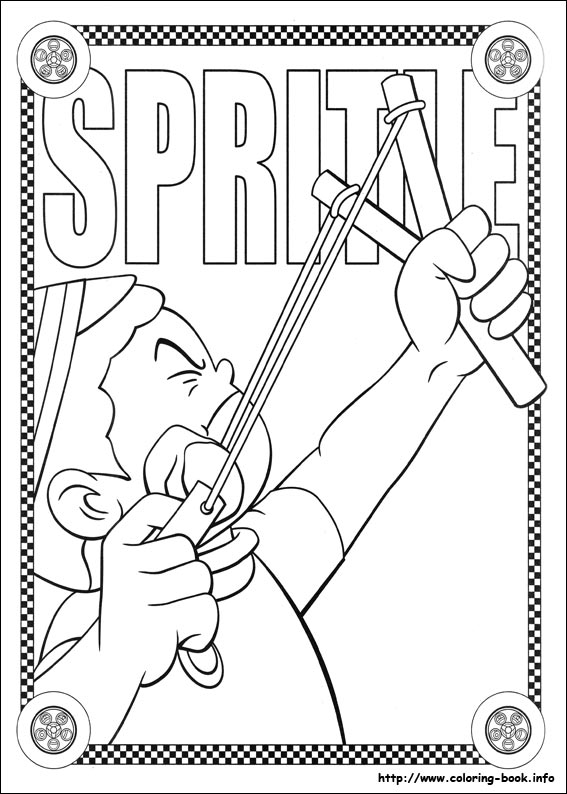 Speed Racer coloring picture