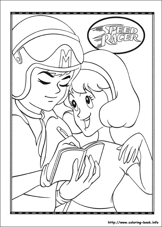 Speed Racer coloring picture