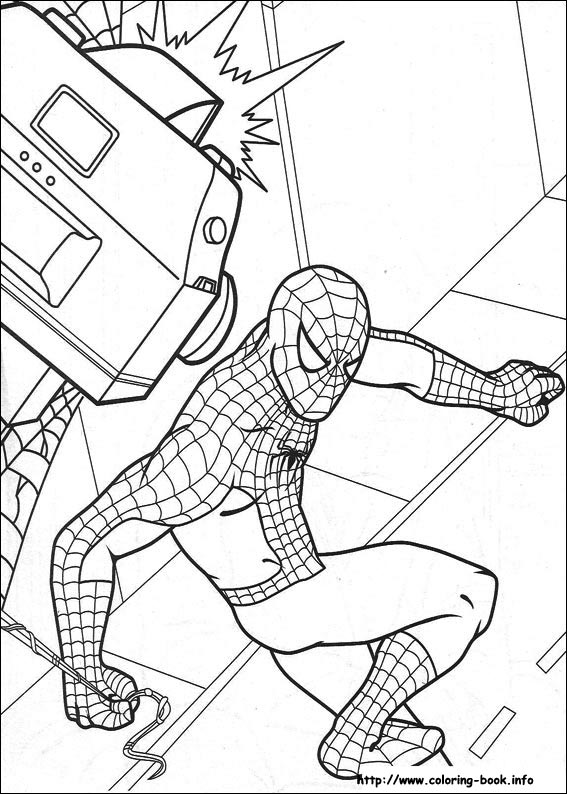 Spiderman coloring picture