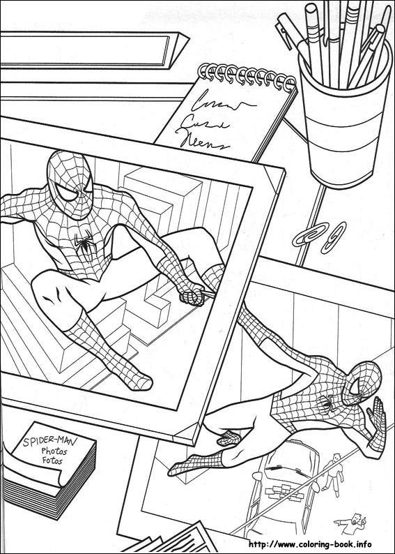 Spiderman coloring picture