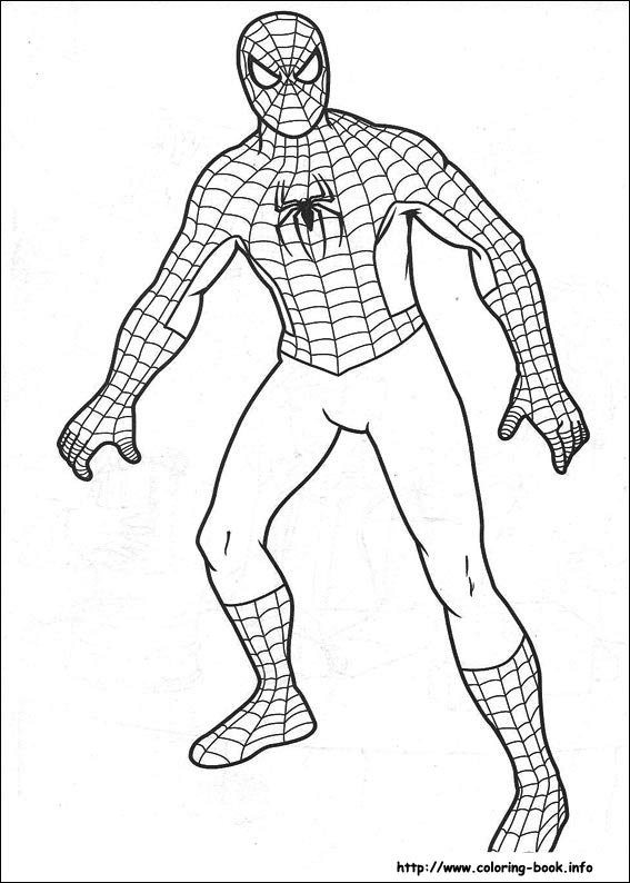 Spiderman coloring picture