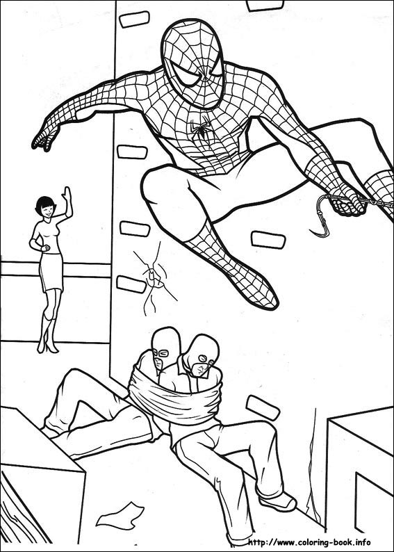 Spiderman coloring picture