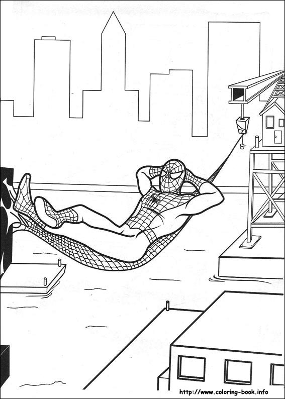 Spiderman coloring picture