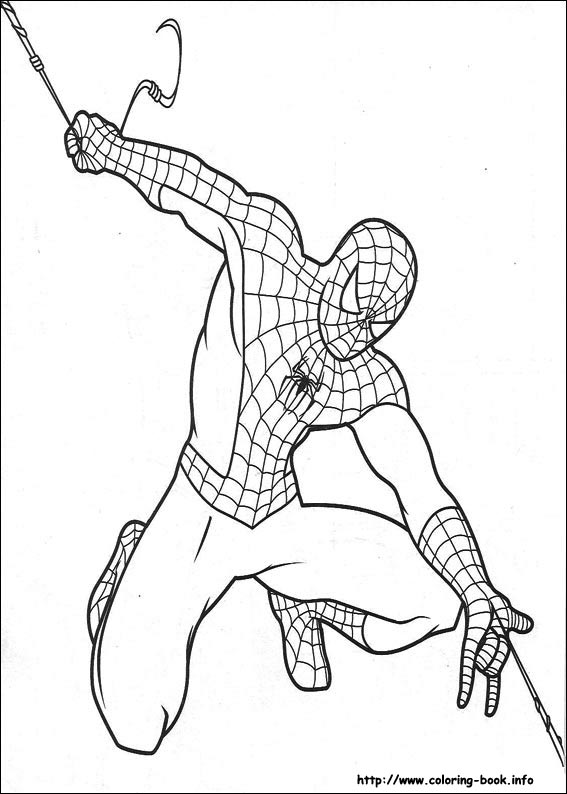 Spiderman coloring picture