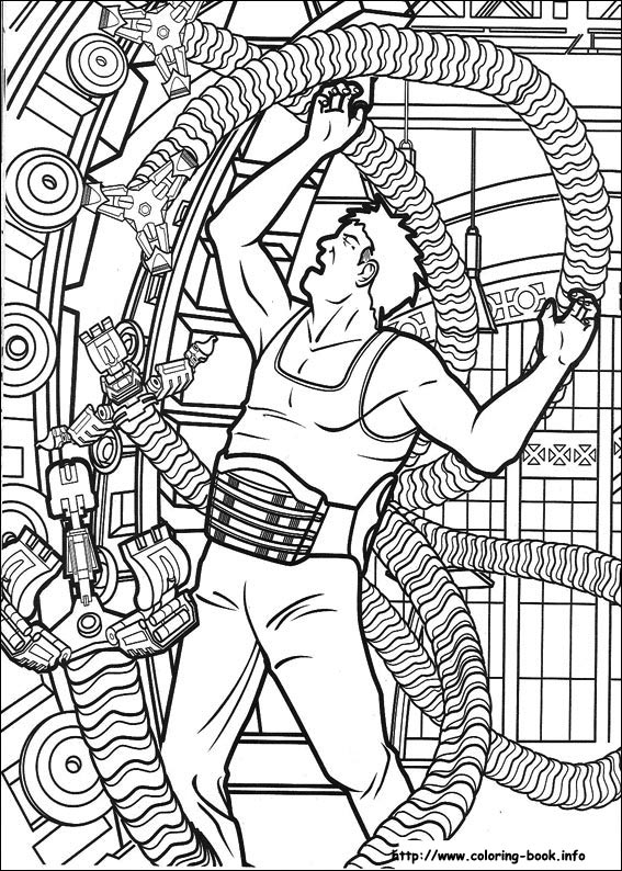 Spiderman coloring picture