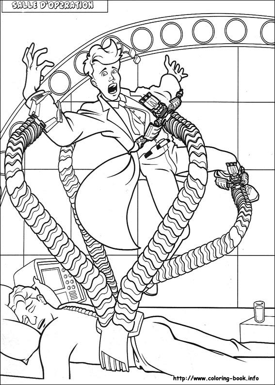 Spiderman coloring picture