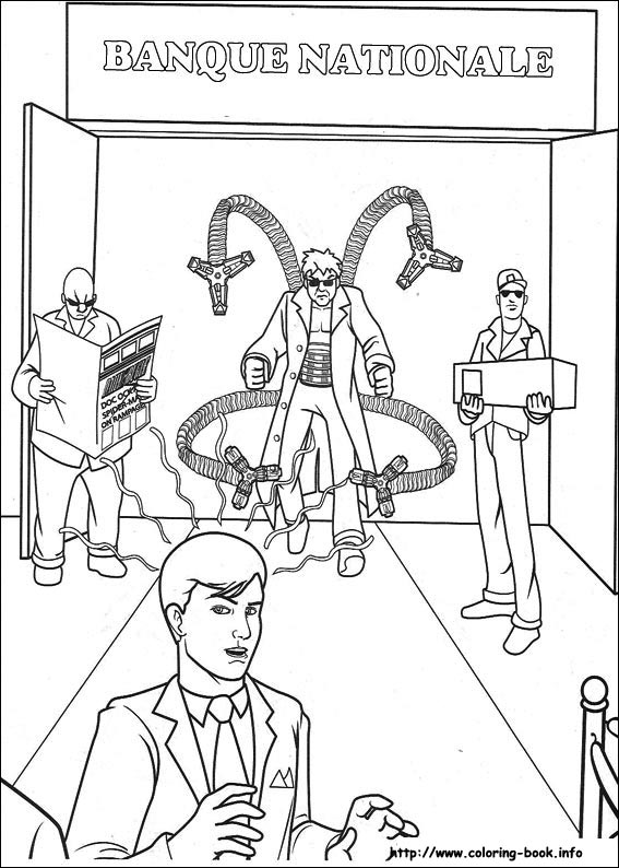 Spiderman coloring picture