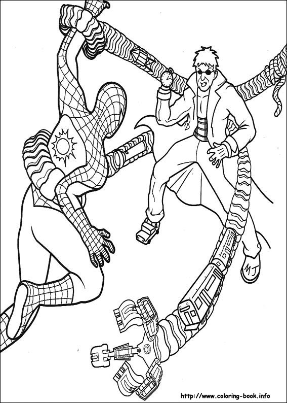 Spiderman coloring picture