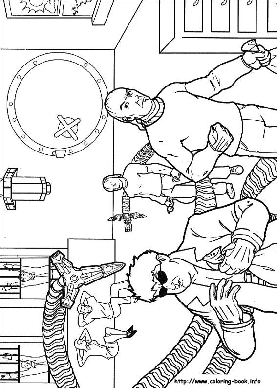 Spiderman coloring picture