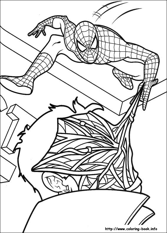 Spiderman coloring picture