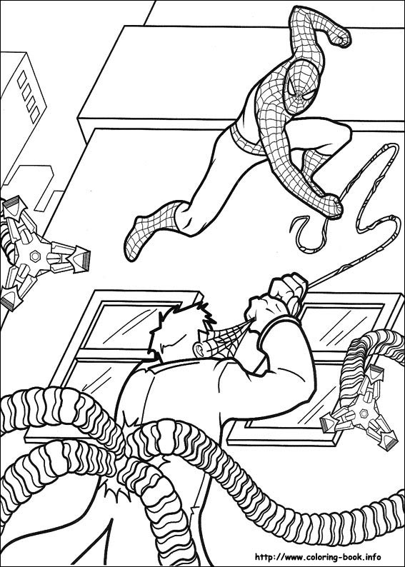 Spiderman coloring picture