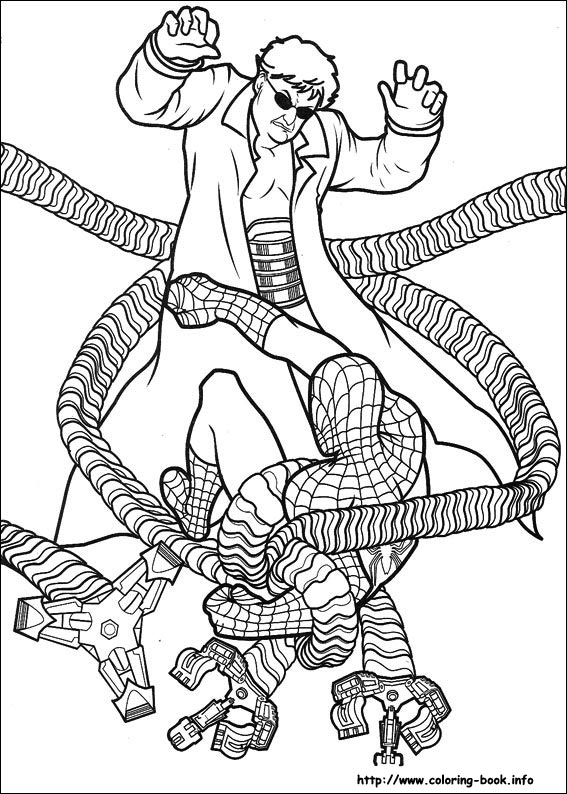 Spiderman coloring picture