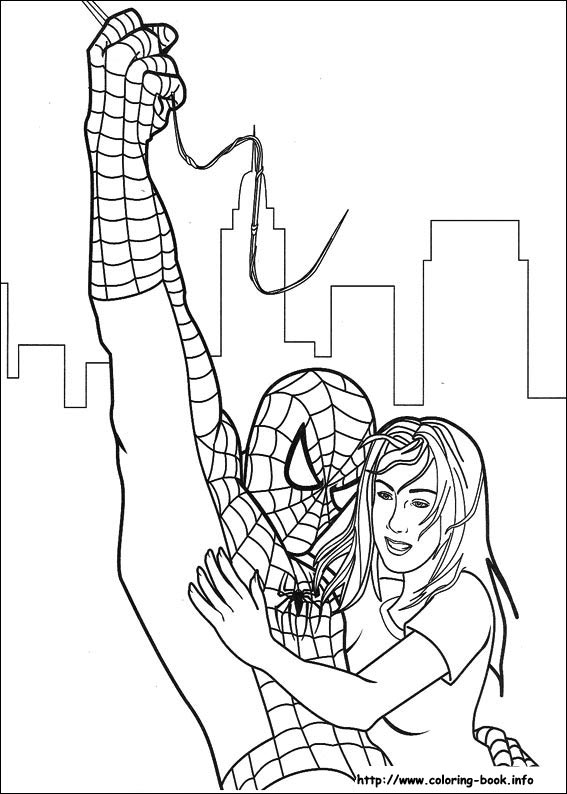 Spiderman coloring picture