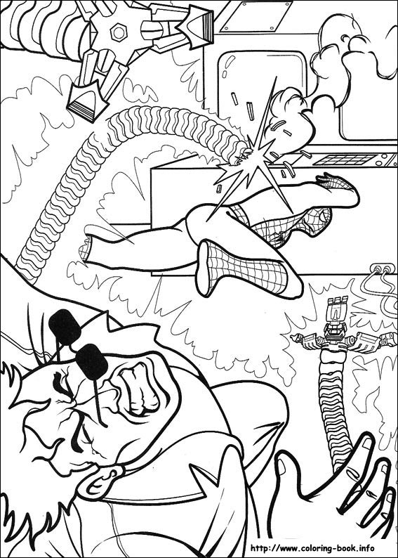 Spiderman coloring picture