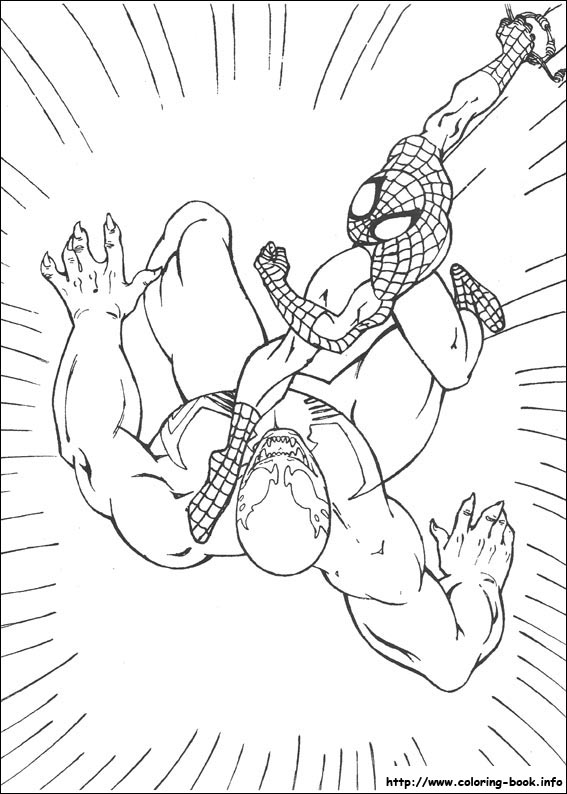 Spiderman coloring picture