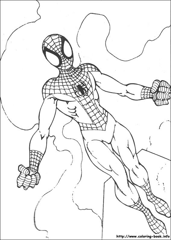 Spiderman coloring picture