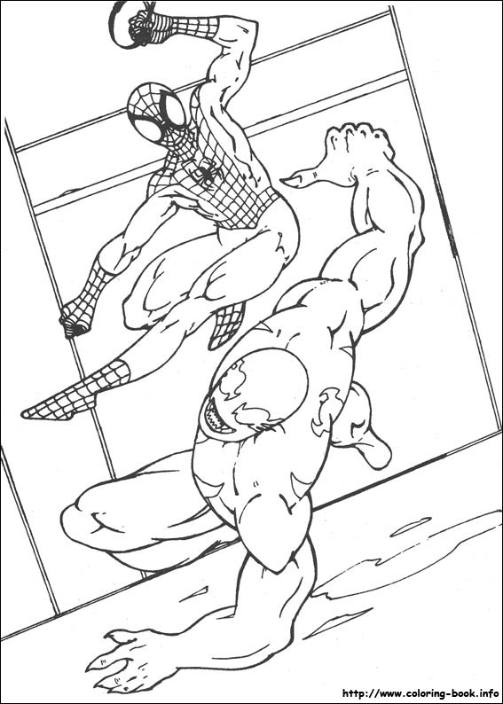 Spiderman coloring picture