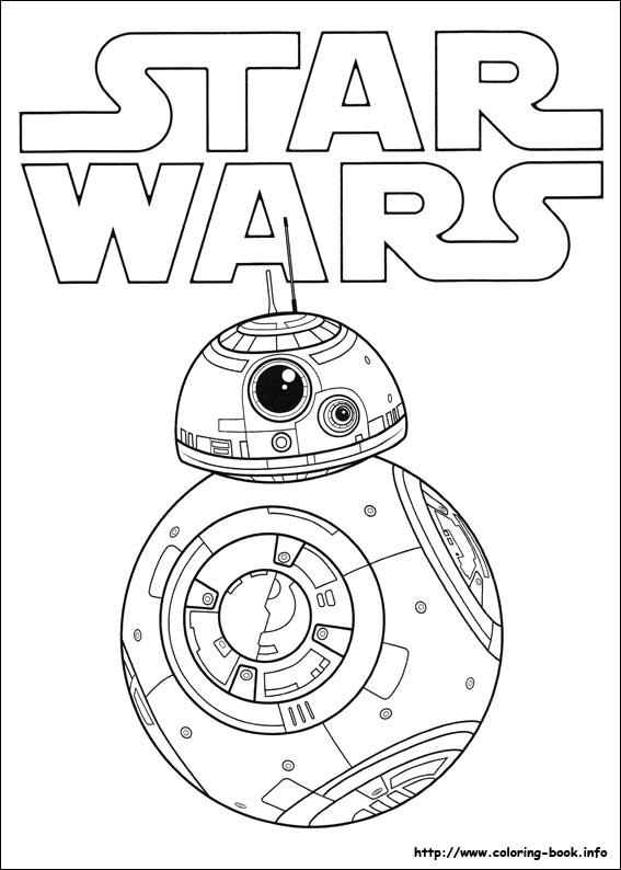 Star Wars : The Force awakens coloring picture