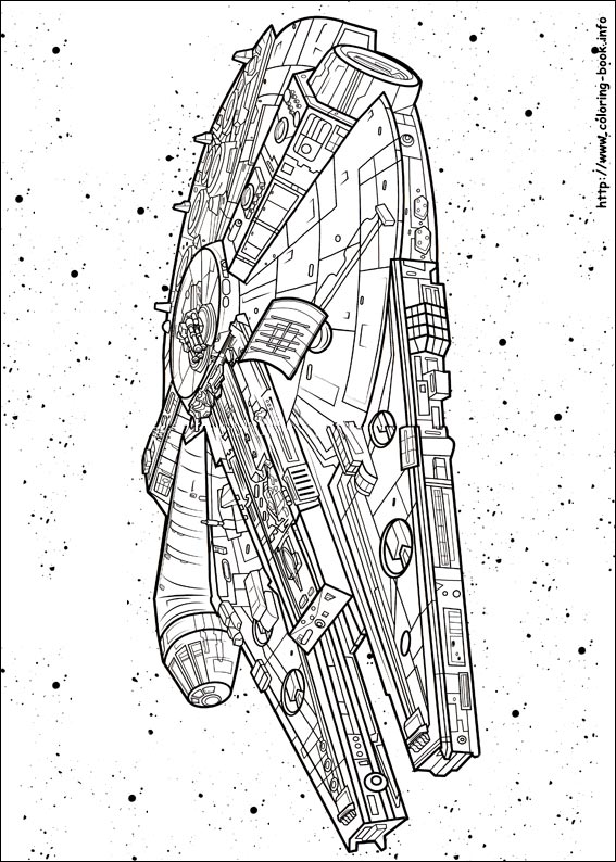 Star Wars : The Force awakens coloring picture