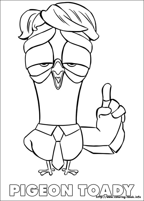 Storks coloring picture