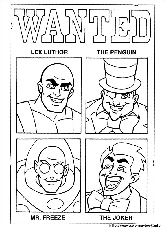 Super Friends coloring picture