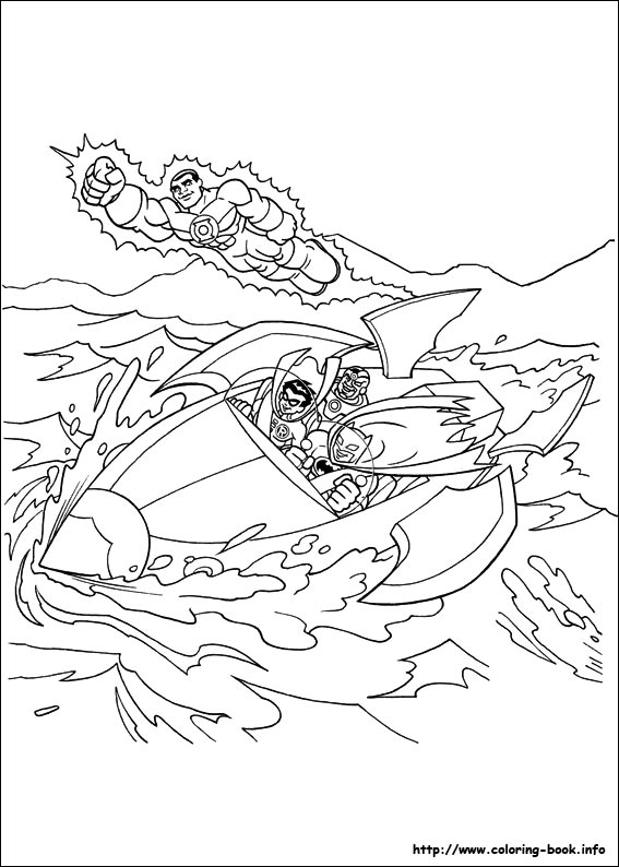 Super Friends coloring picture