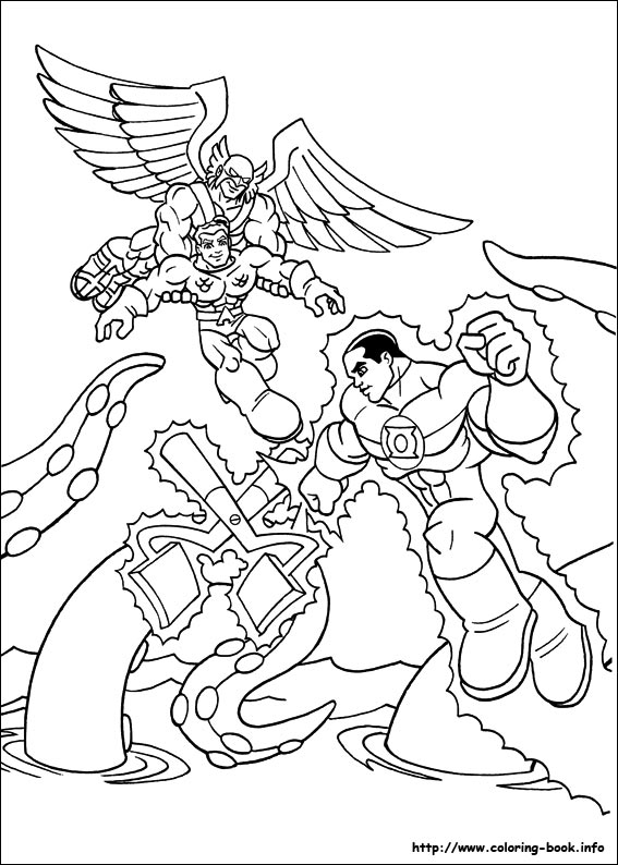 Super Friends coloring picture