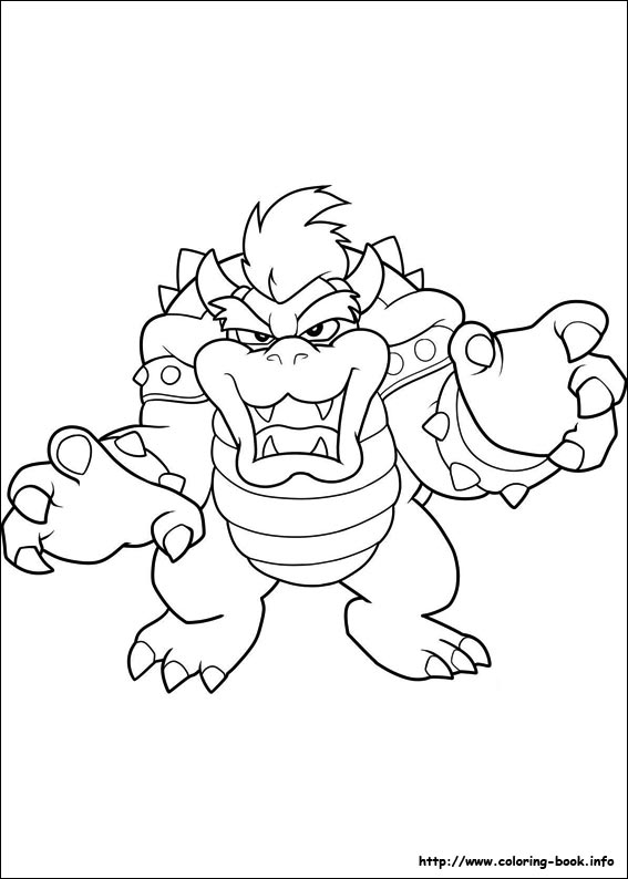 Super Mario Bros. coloring picture