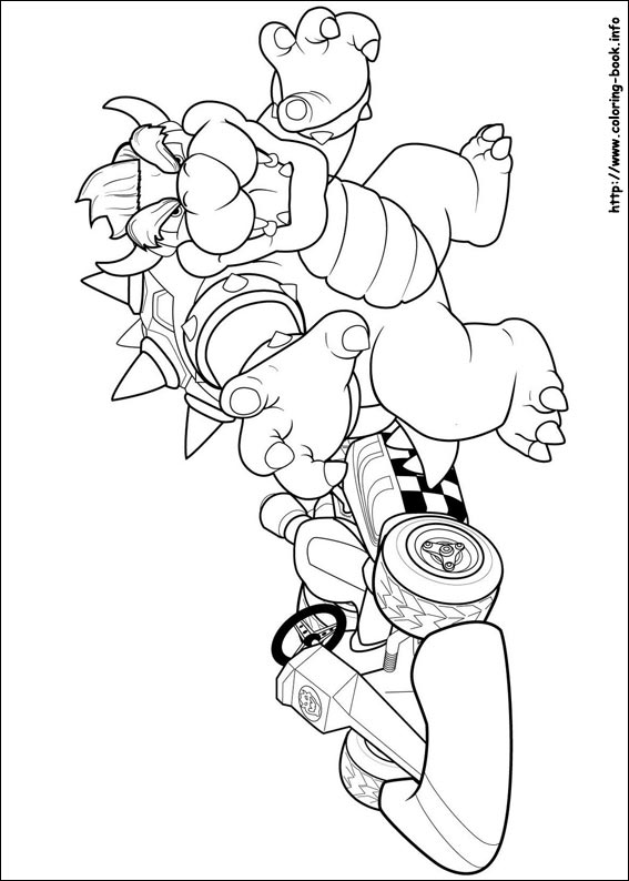 Super Mario Bros. coloring picture