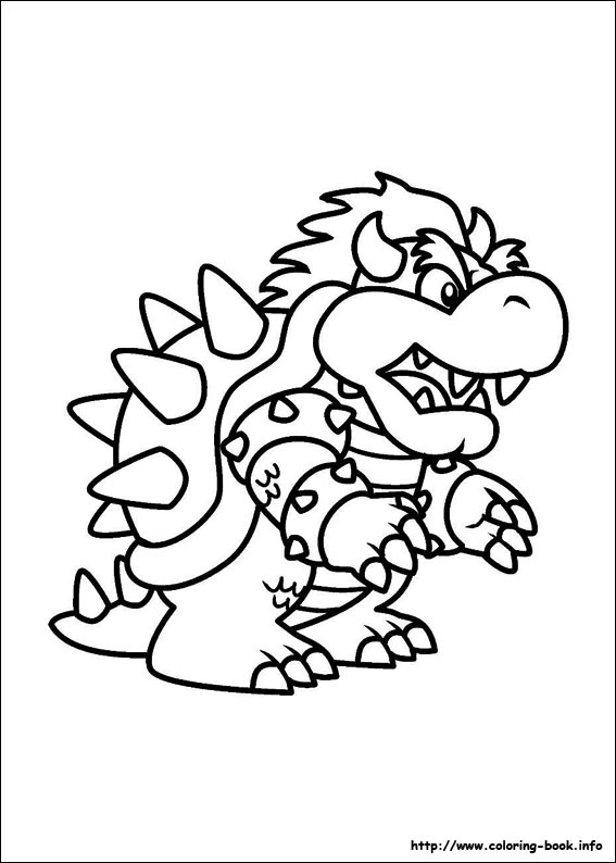 Super Mario Bros. coloring picture