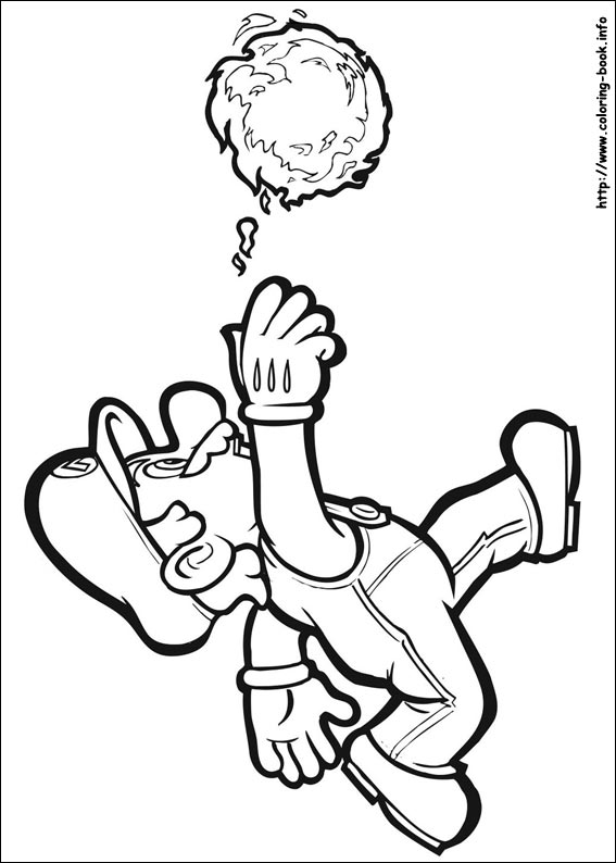 Super Mario Bros. coloring picture