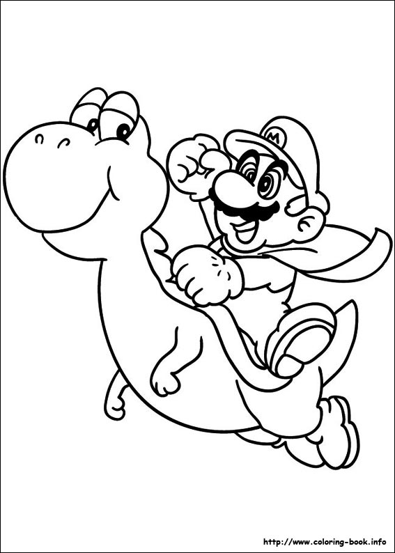 Super Mario Bros. coloring picture