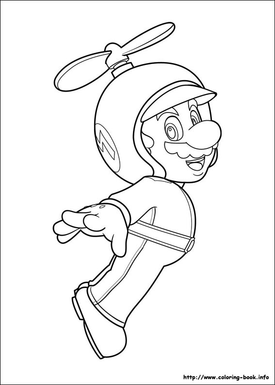 Super Mario Bros. coloring picture