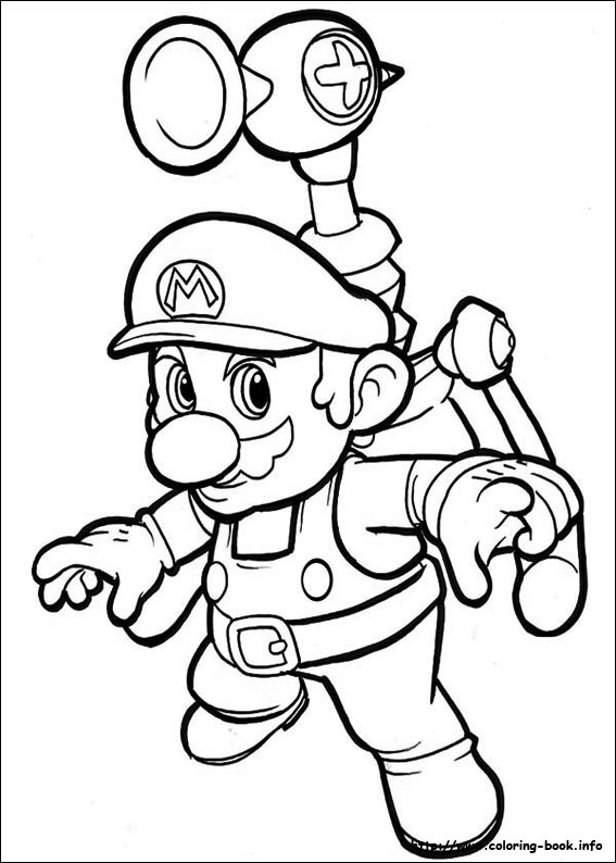 Super Mario Bros. coloring picture