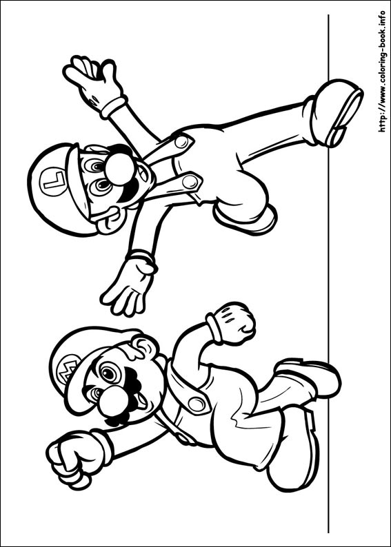 Super Mario Bros. coloring picture