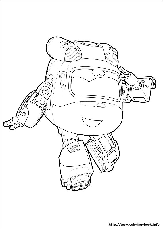 Super Wings coloring picture