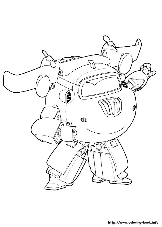 Super Wings coloring picture