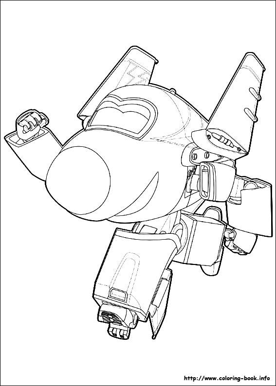 Super Wings coloring picture