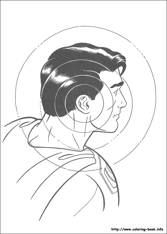 Superman coloring picture