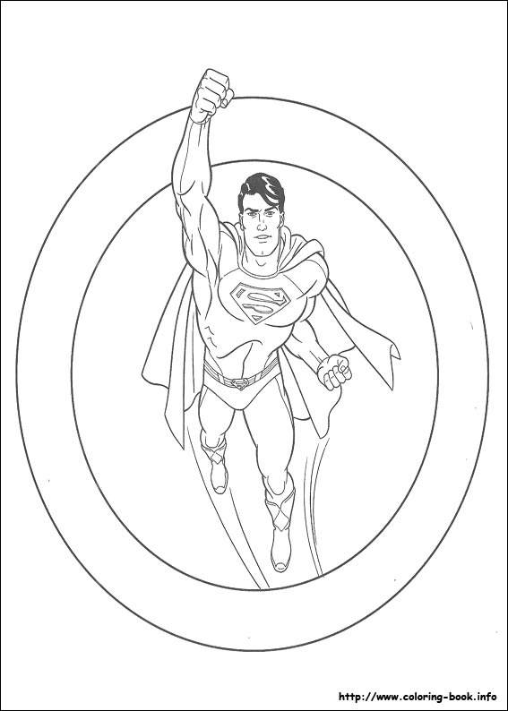 Superman coloring picture