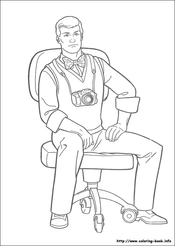 Superman coloring picture