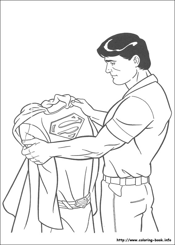 Superman coloring picture